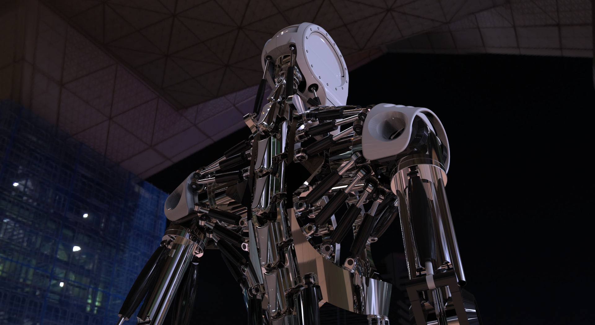 Humanoid Robot Skeleton and girl.91.jpg